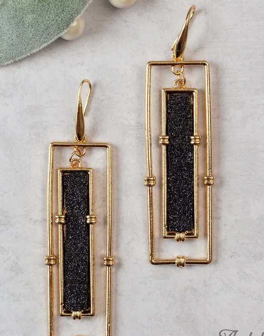 Rectangle Black Gold