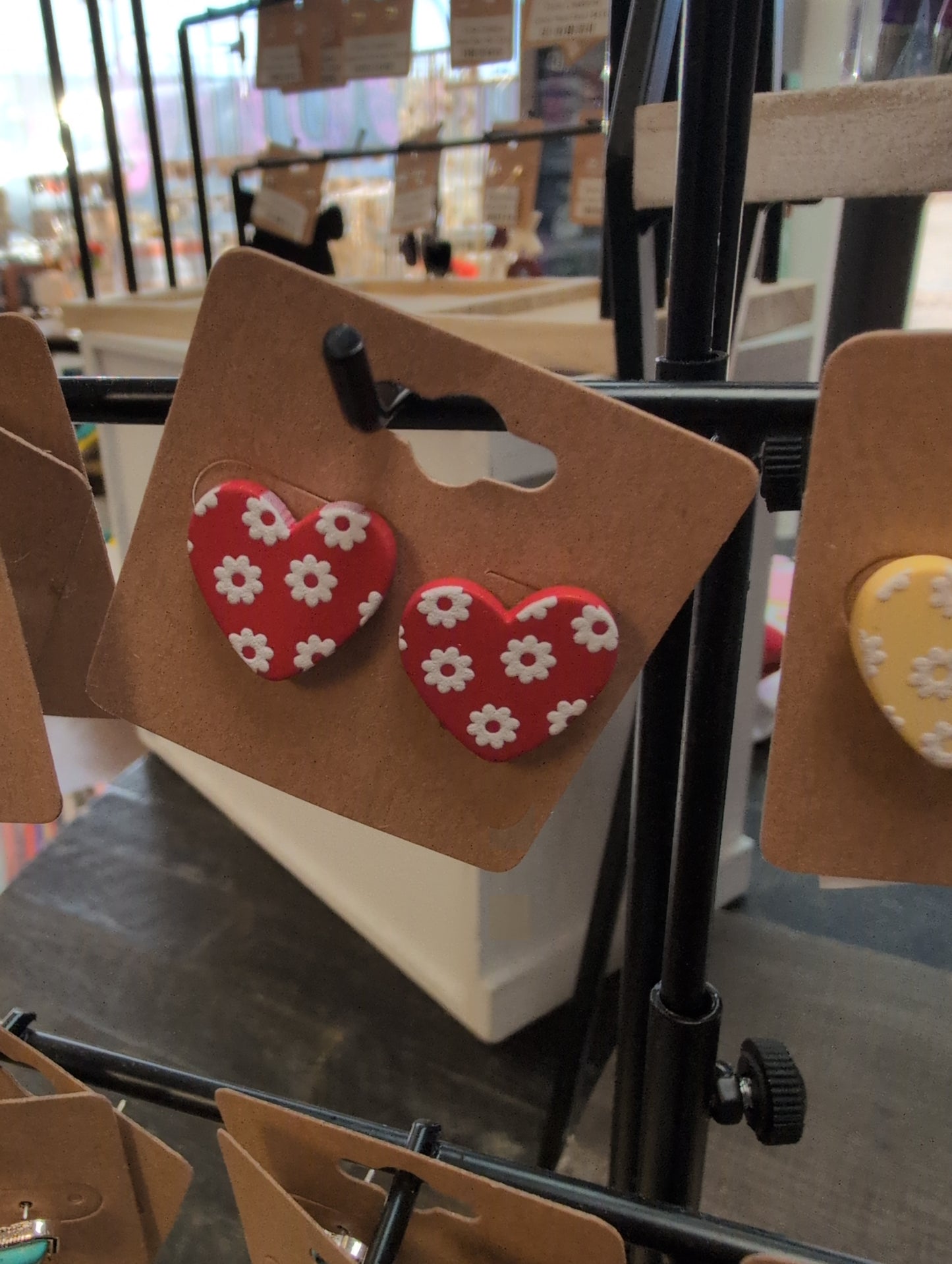 Floral Heart Stud
