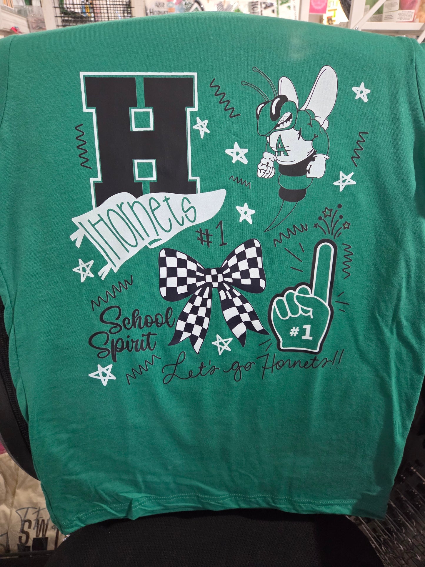 Checkered Bow Collage Tee