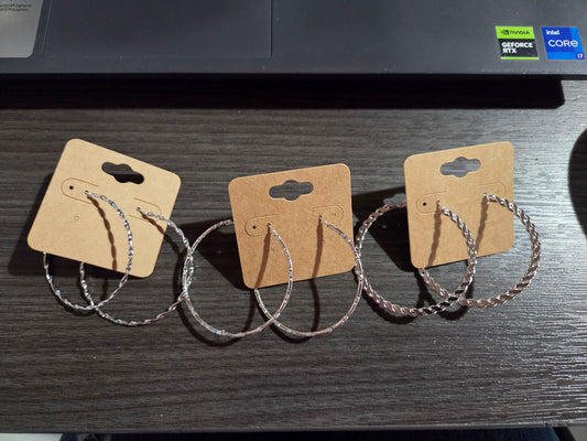 Silver Hoops