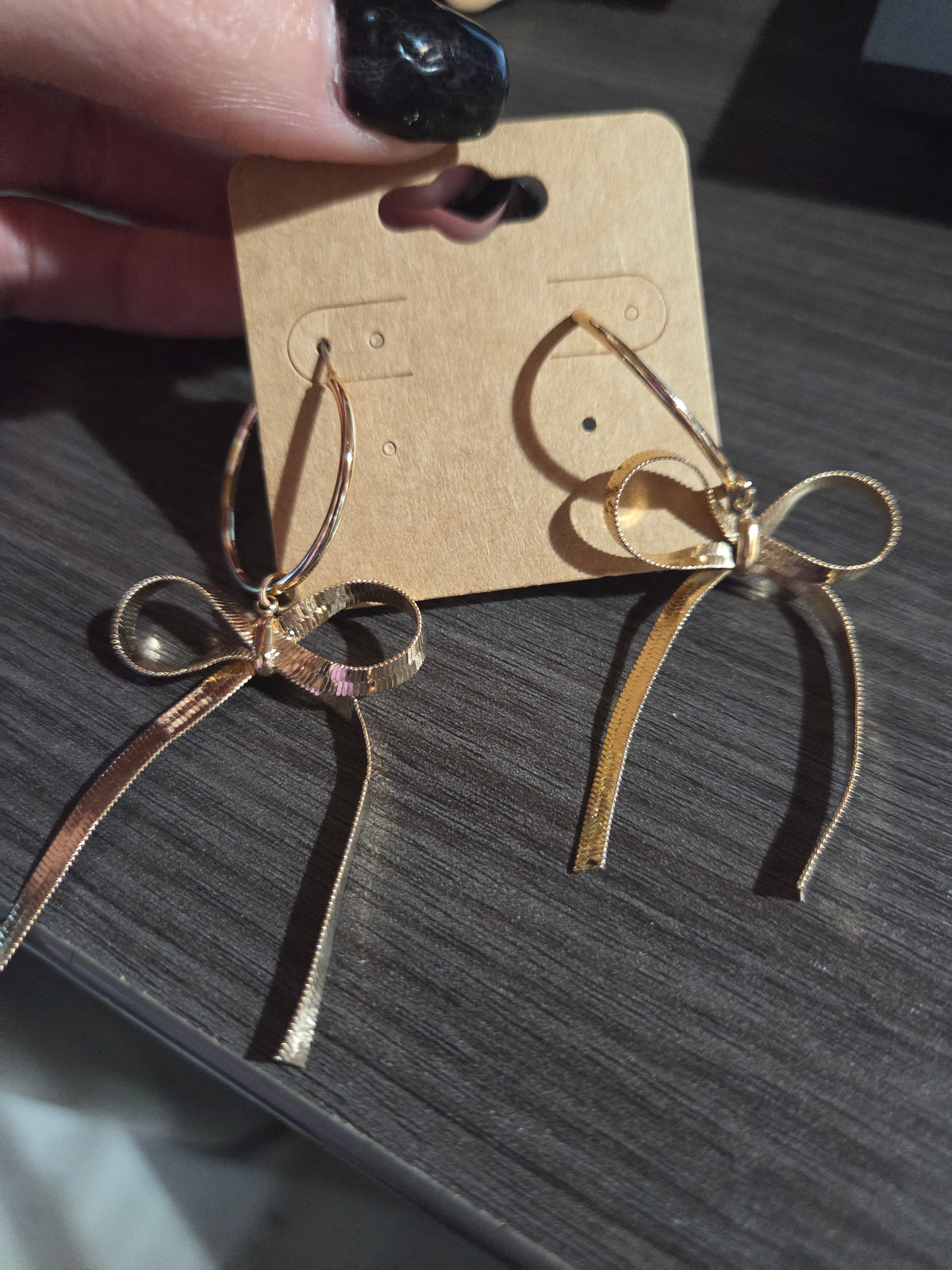 Gold Bow Hoop
