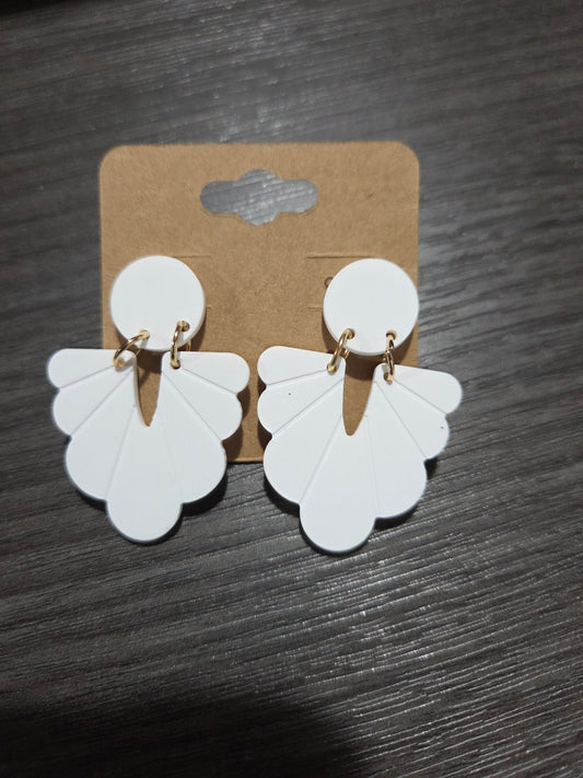 White Fan Dangle
