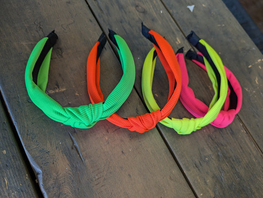 Neon Knot Headband