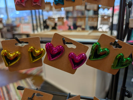 Bubble Heart Earring - Large