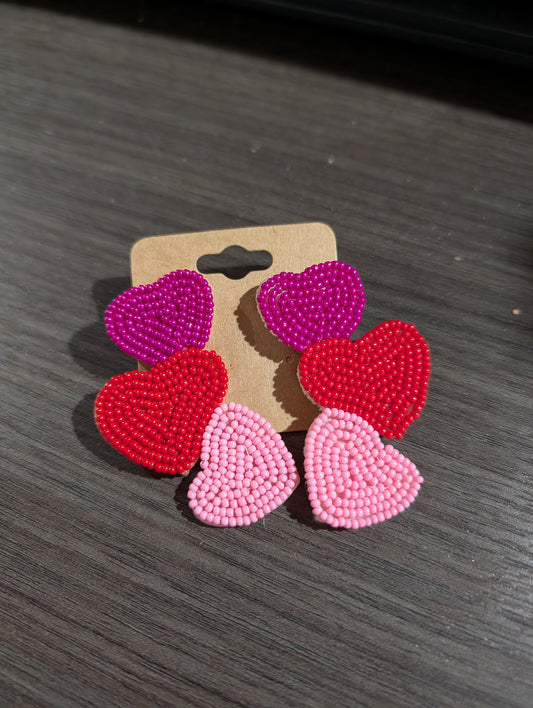 TriColor Heart Bead