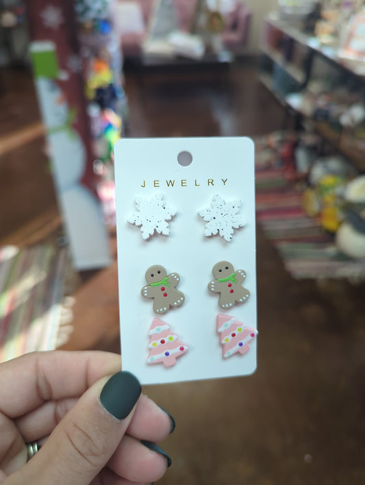 Christmas Set 3 Earrings