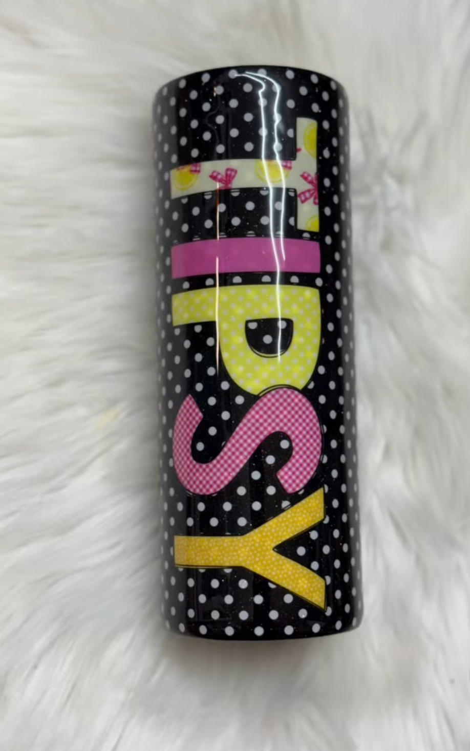 24 oz Tipsy Polka Dot