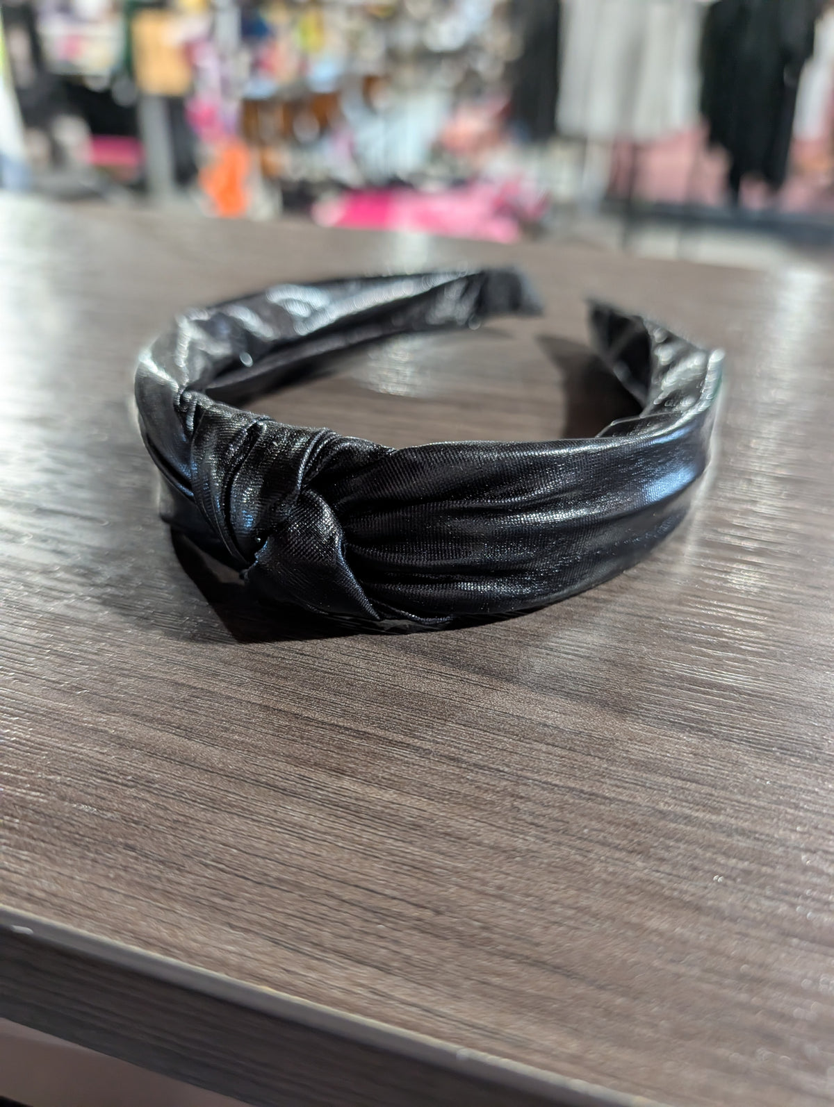 Black Leather Headband