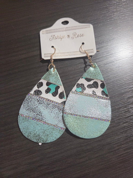 Sparkle Leopard layer Dangle