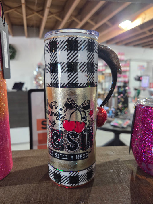 24oz Cherry Handle Mess