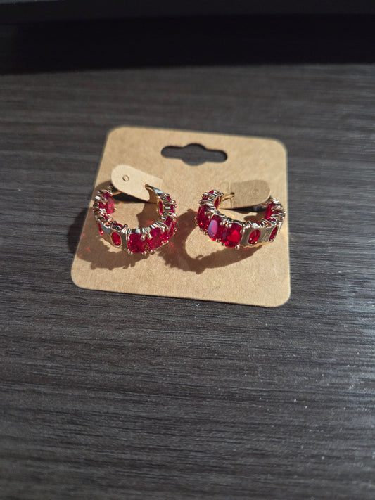 Gold/Red Sm Hoop