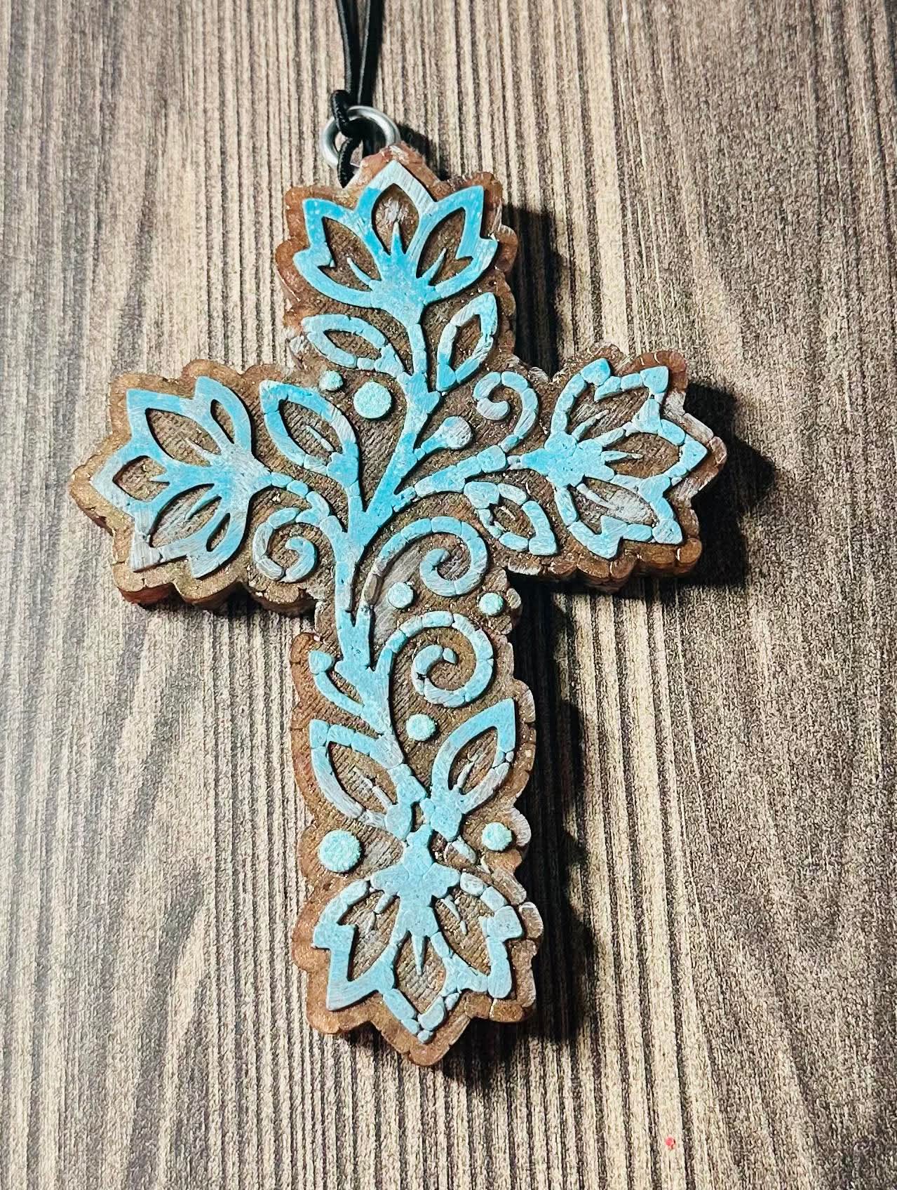 Turquoise Cross - Black Ice