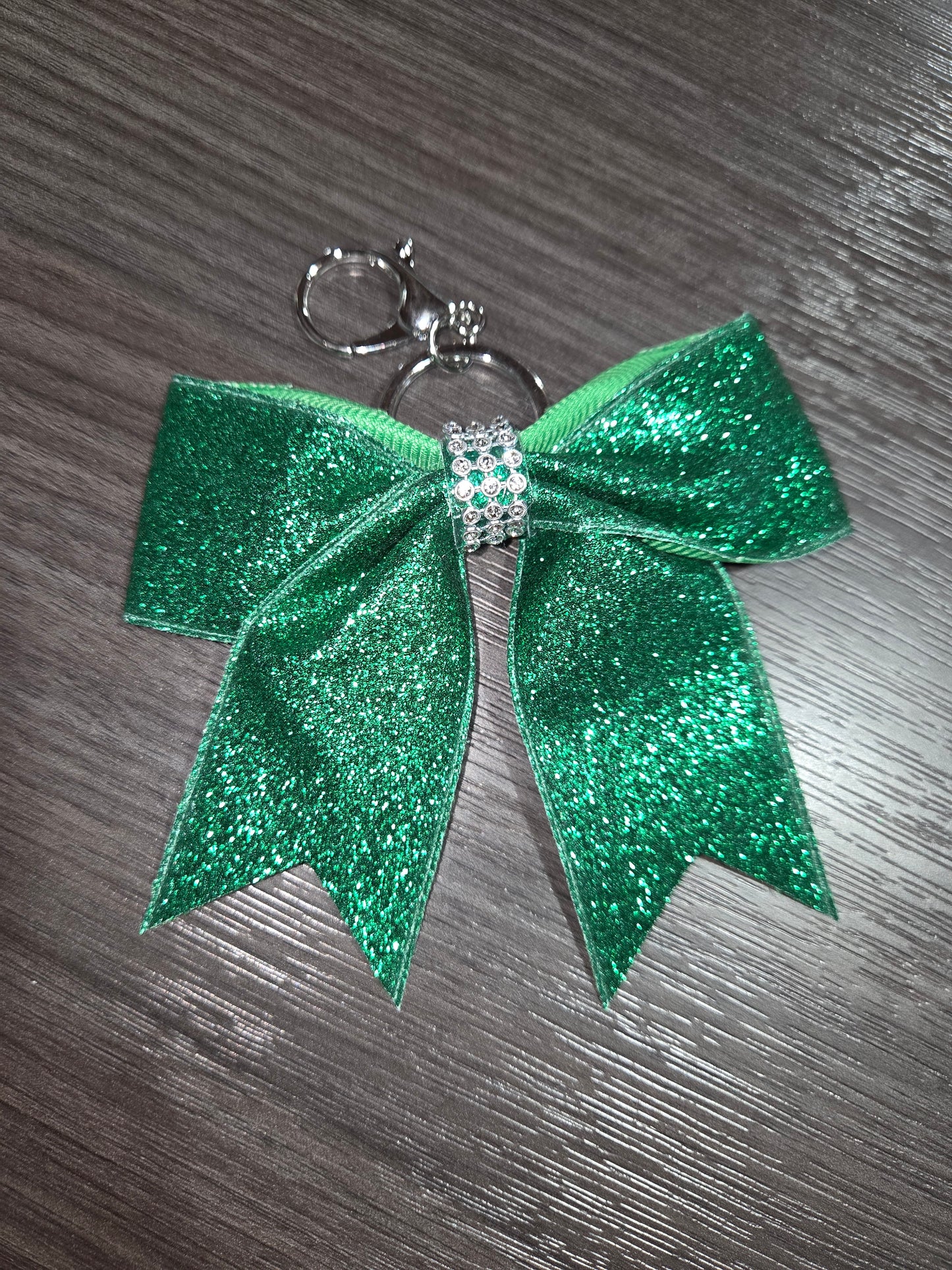 Green Bow Keychain