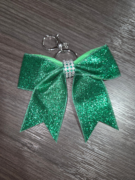 Green Bow Keychain