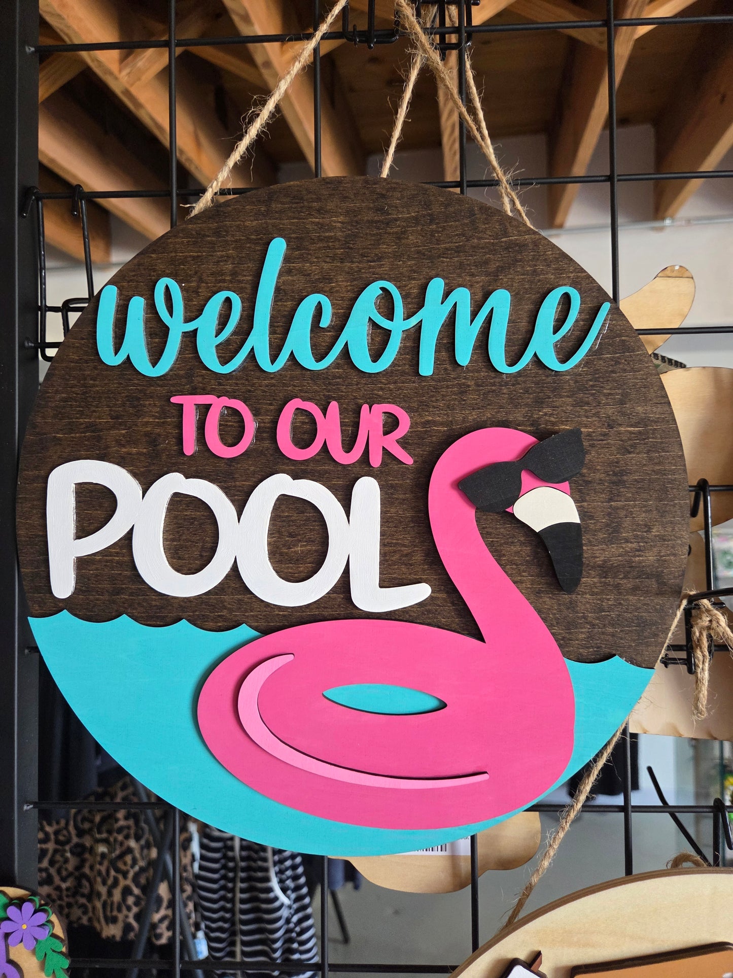 Welcome To Our Pool Sign