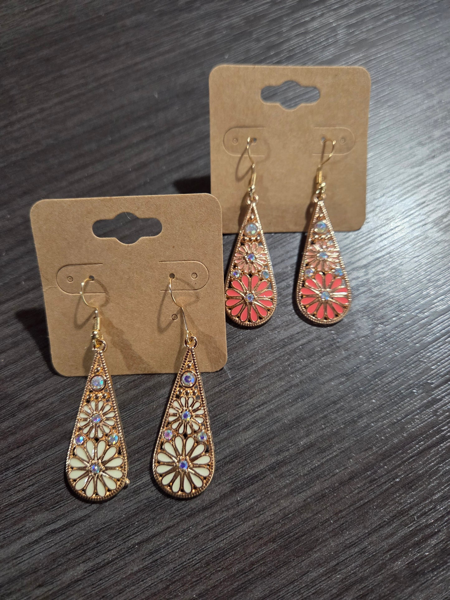 Floral Teardrop Earrings