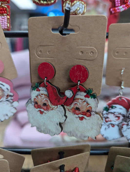 Santa Earrings