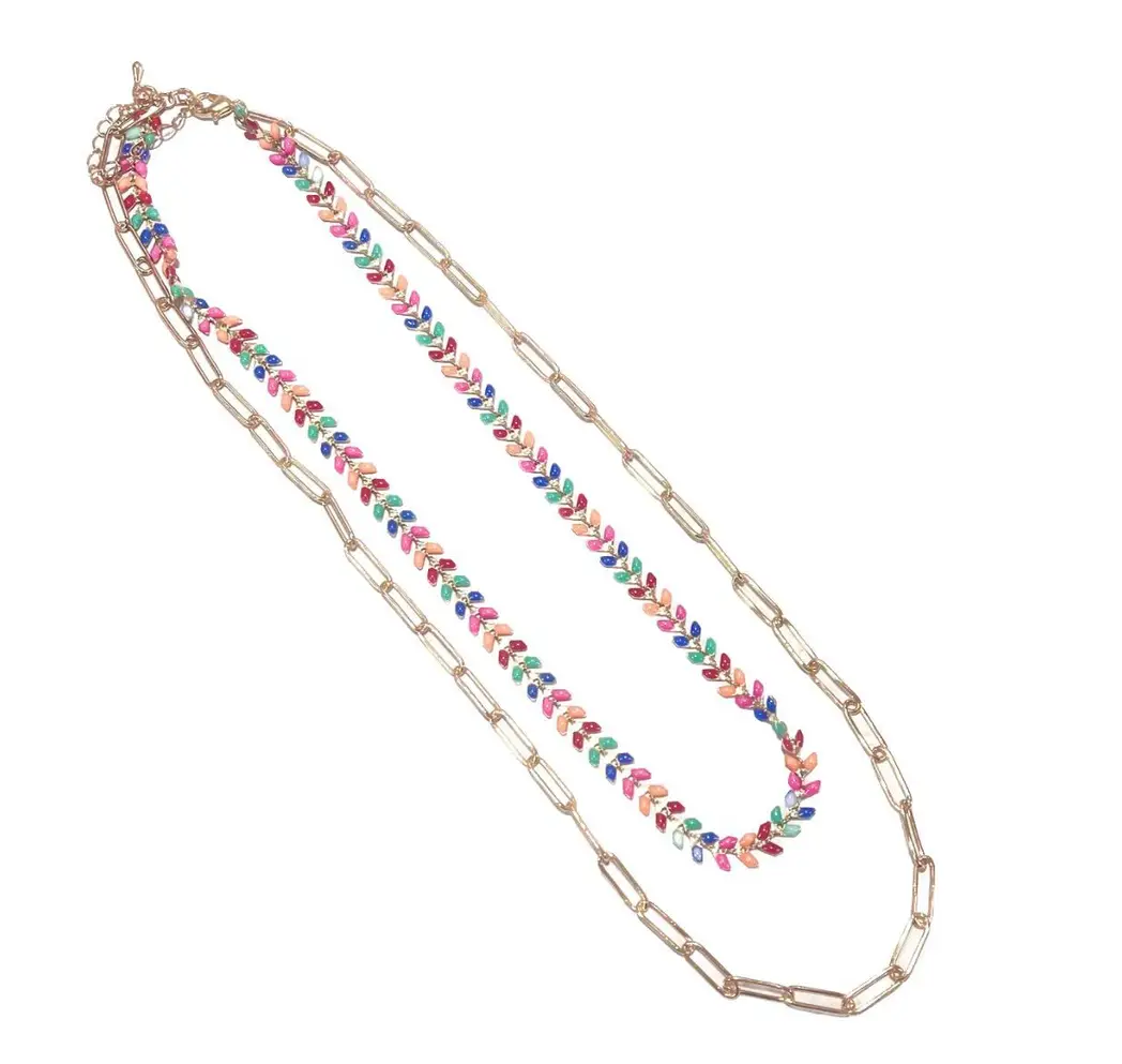 Multicolor 2Strand Necklace