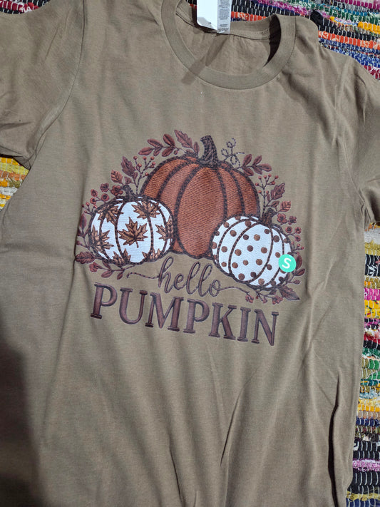 Hello Pumpkin Faux Emb.