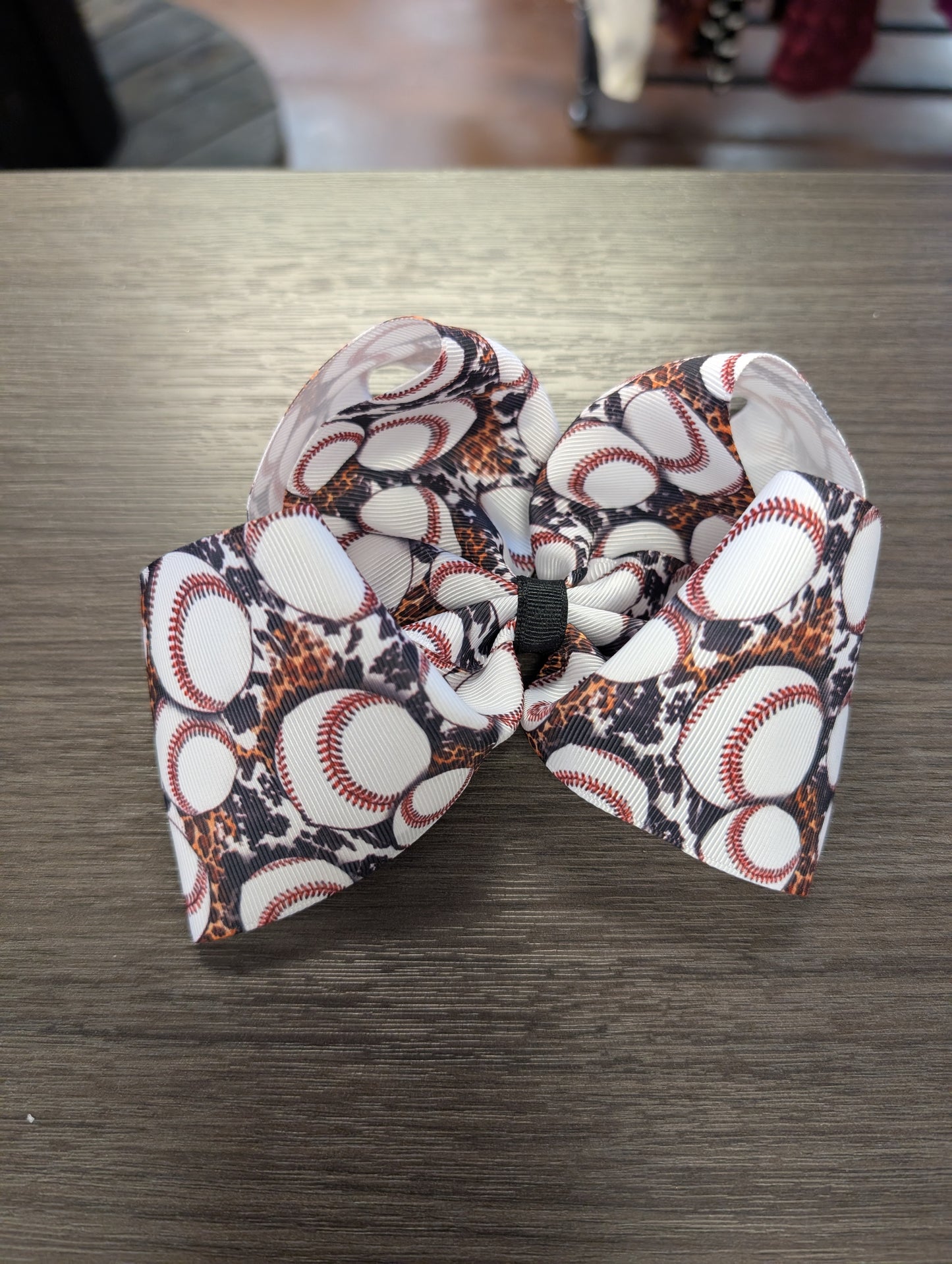 Leopard Baseball Bow