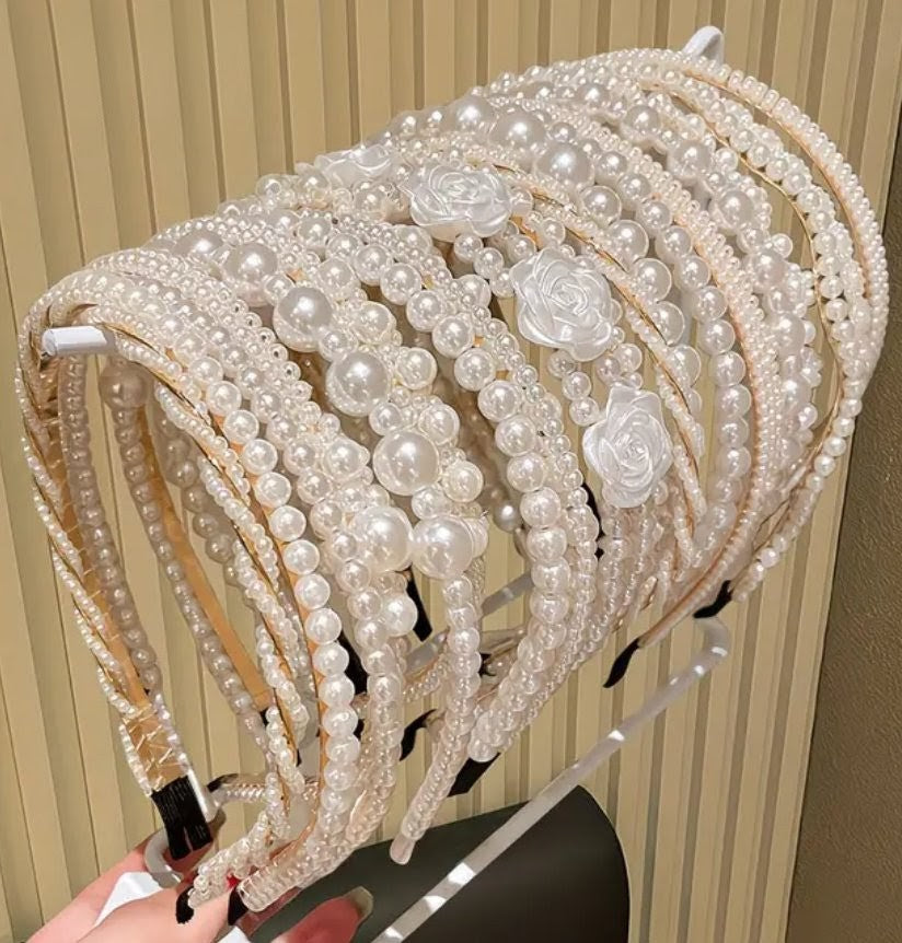 Pearl/Gold Headband