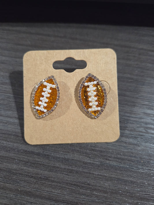 Fball Glitter/Pearl Studs