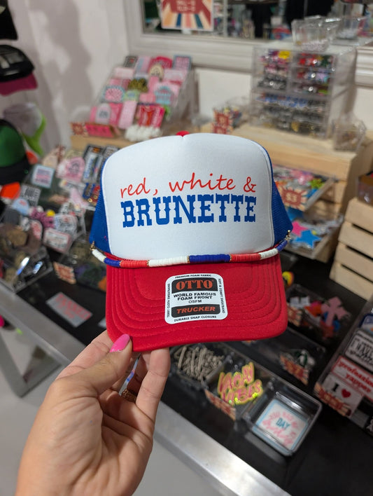 Red White & Burnette Trucker
