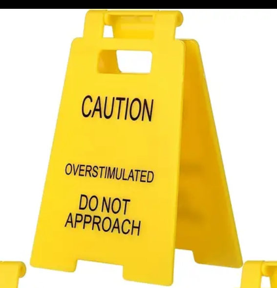 Caution Desk Sign