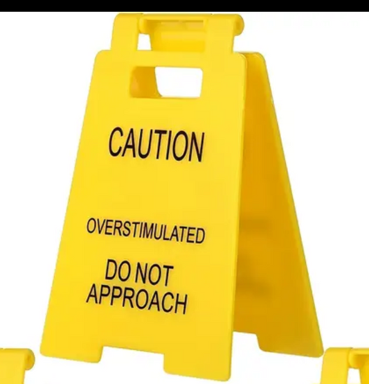 Caution Desk Sign