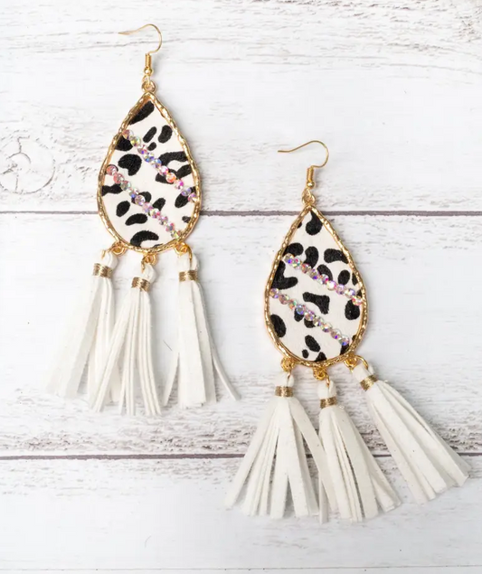 Leopard Bling Tassel