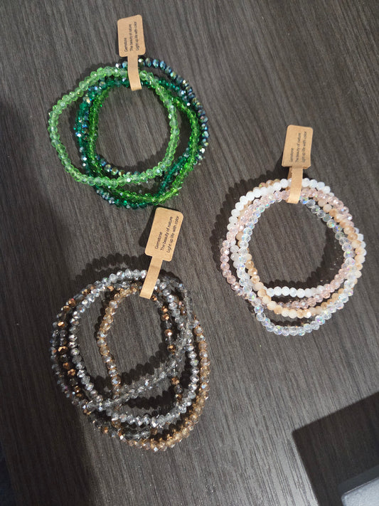 Beaded Stretch Bracelet Set
