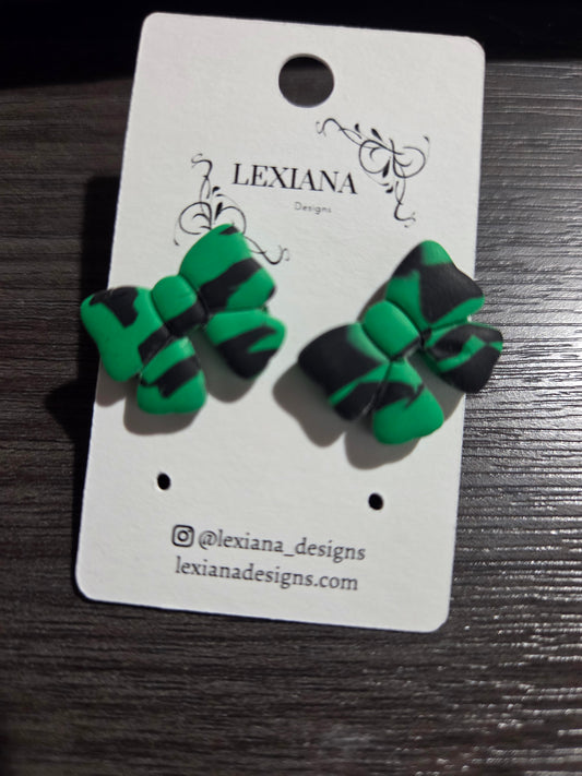 Green/Blk Bow
