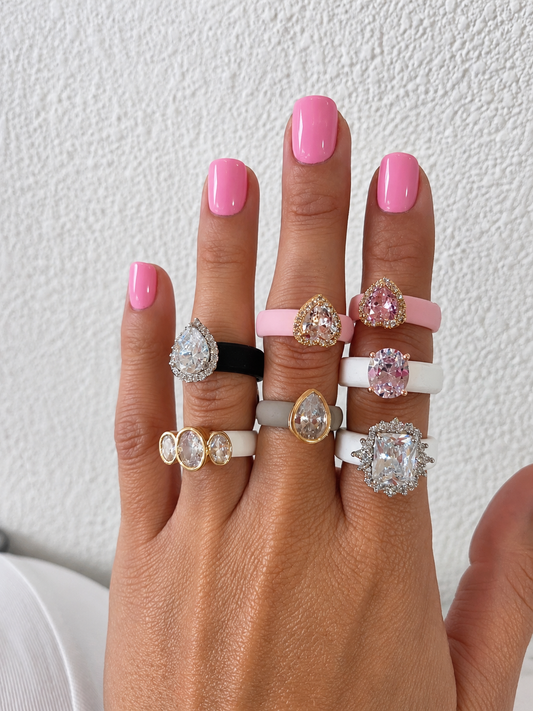 Silicone Faux Diamond Ring