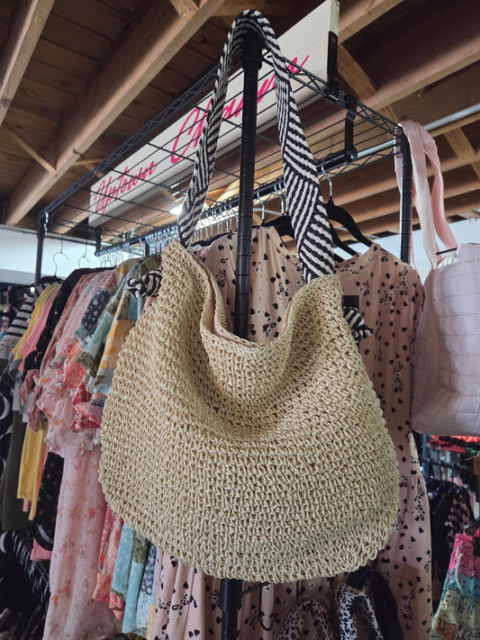 Tan Woven Purse