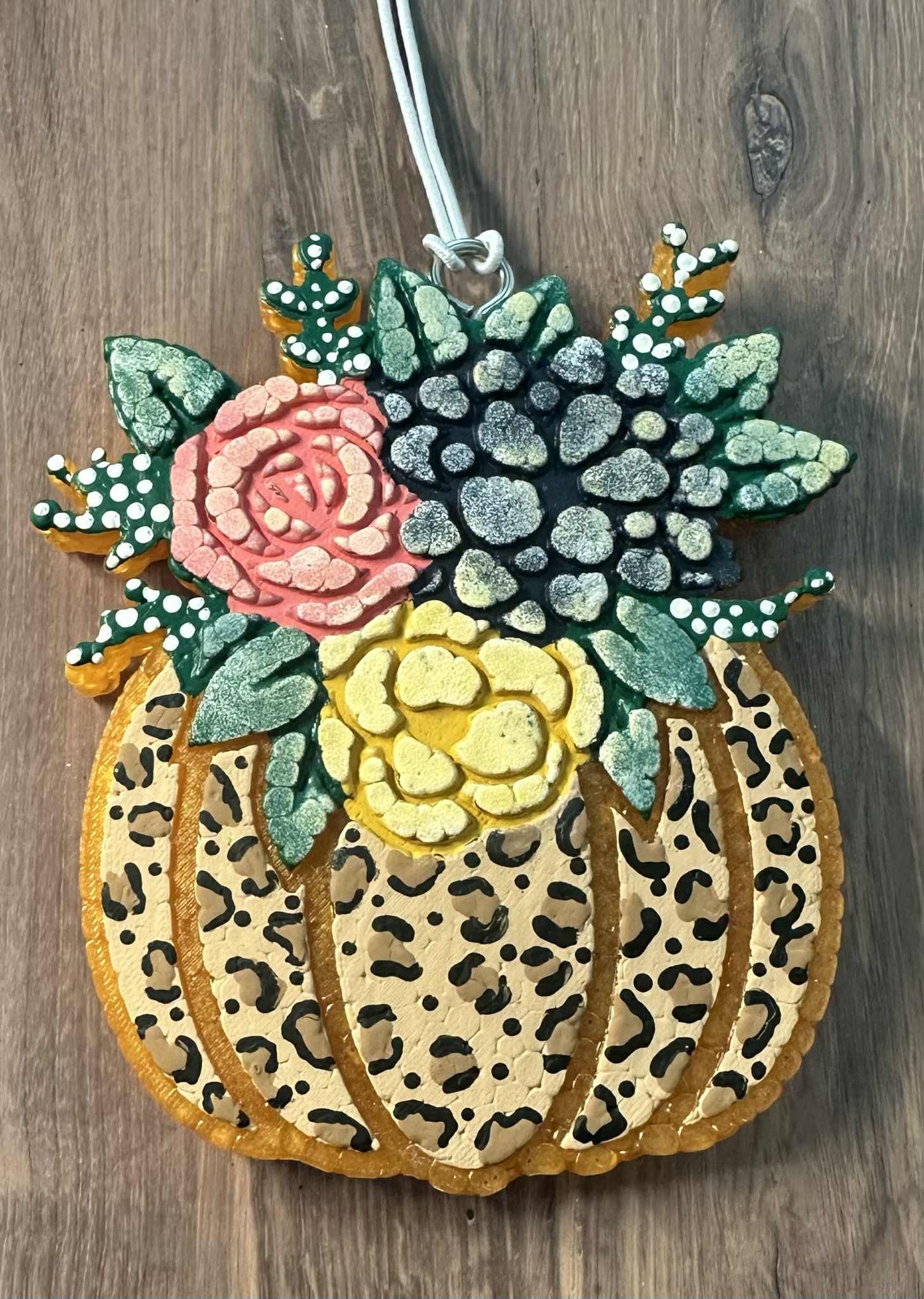 Floral Leopard Pumpkin - Apple Strudel