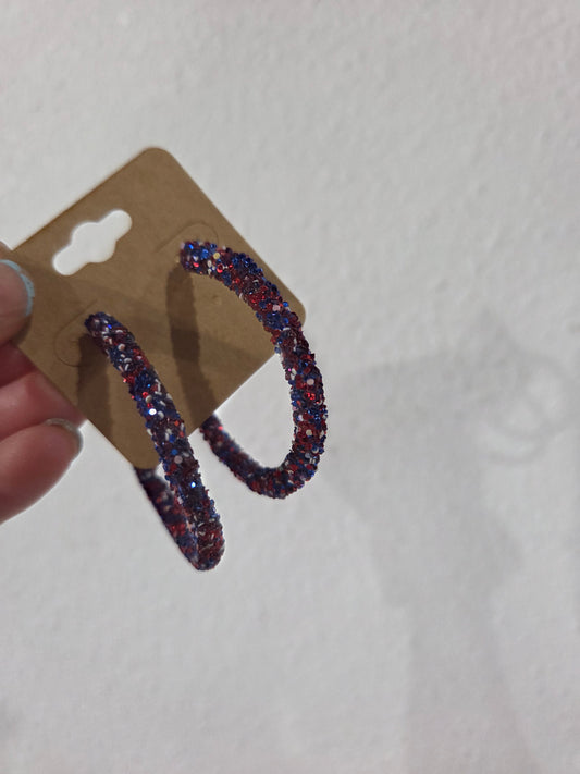 RWB Glitter Hoop