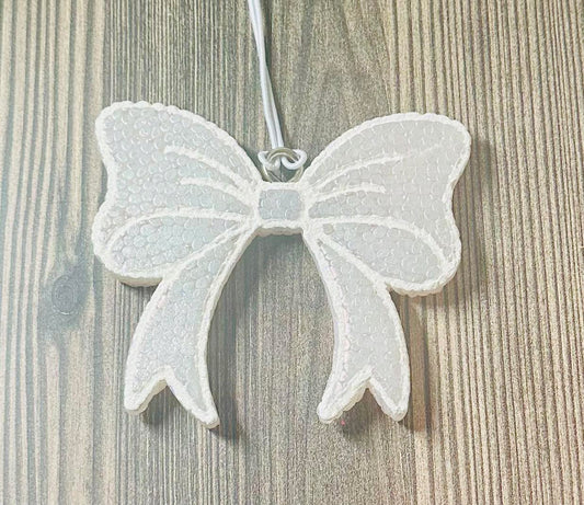 White Bow - Leather