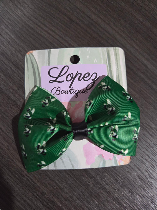 Sm Green Buzzy Bow