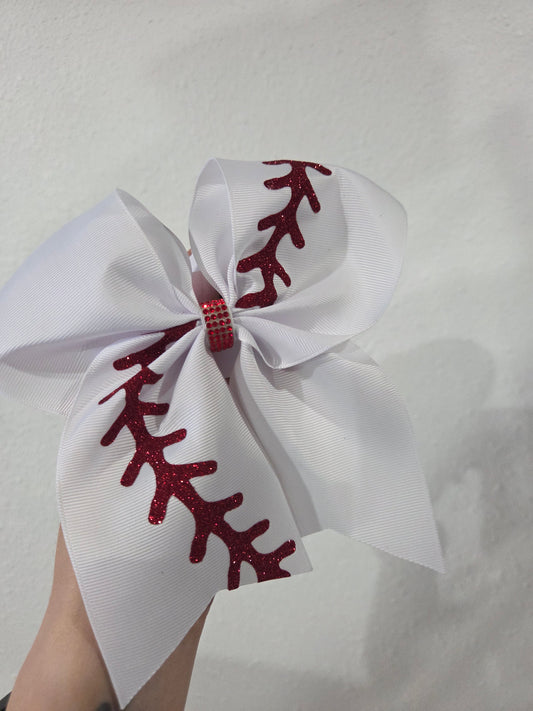 Baseball Stitch Bow