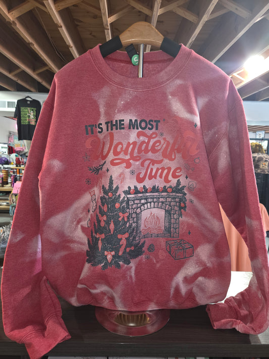 Its The Most Wonderful Time Bleached Sweater
