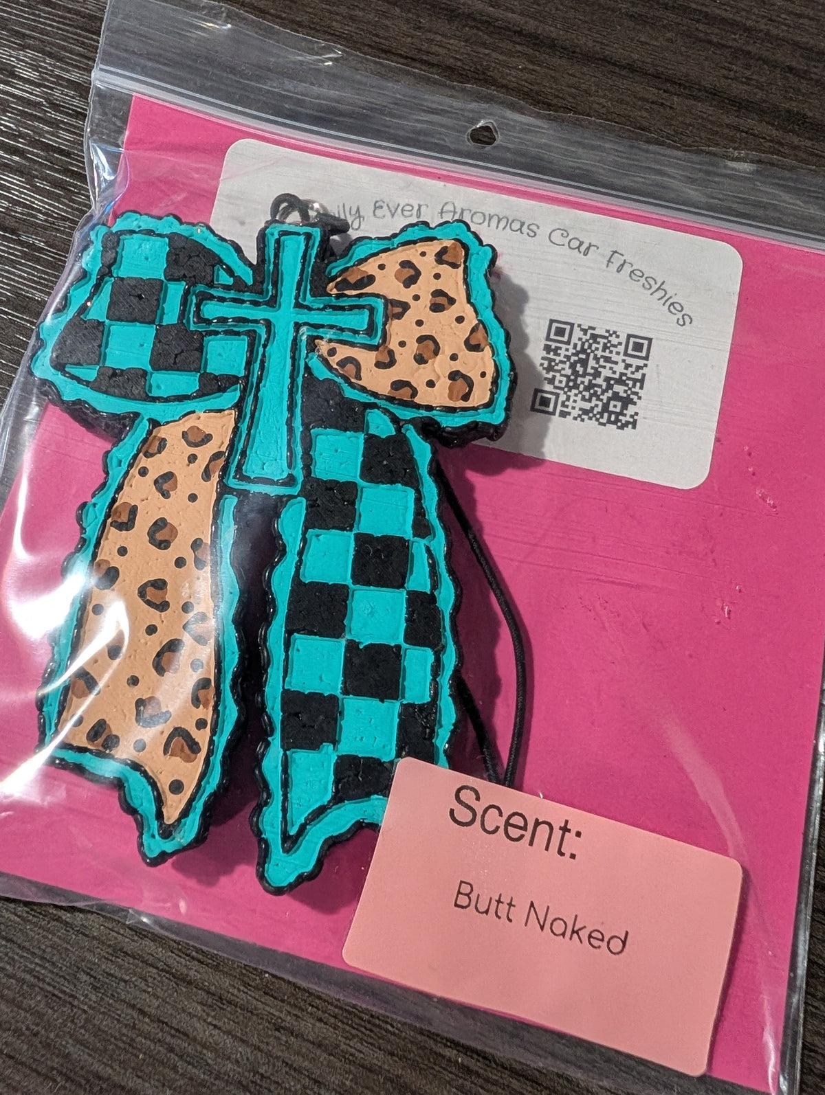 Leop Teal Cross Bow - Butt Naked
