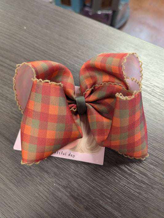 Fall Plaid Bow