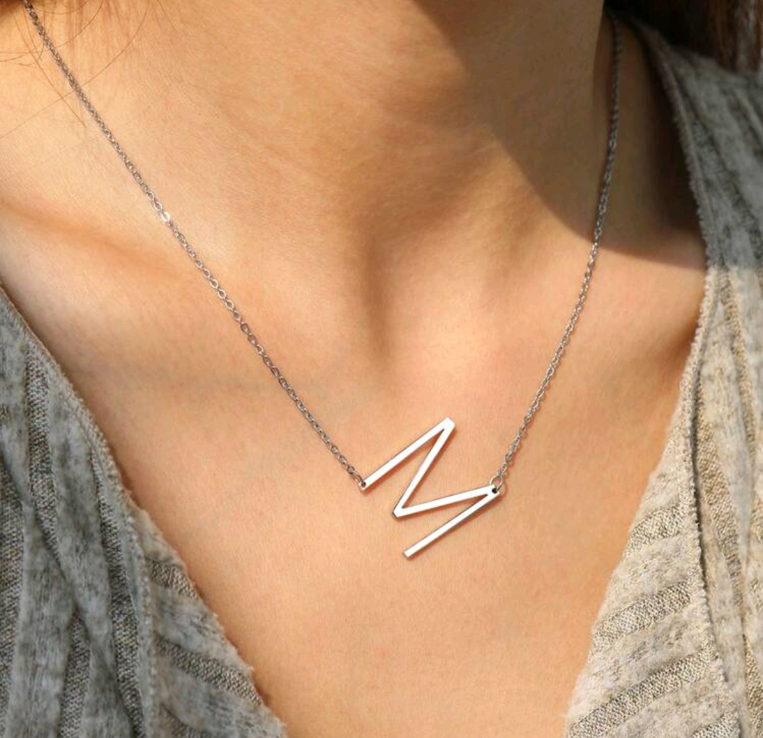 Initial Silver Necklace