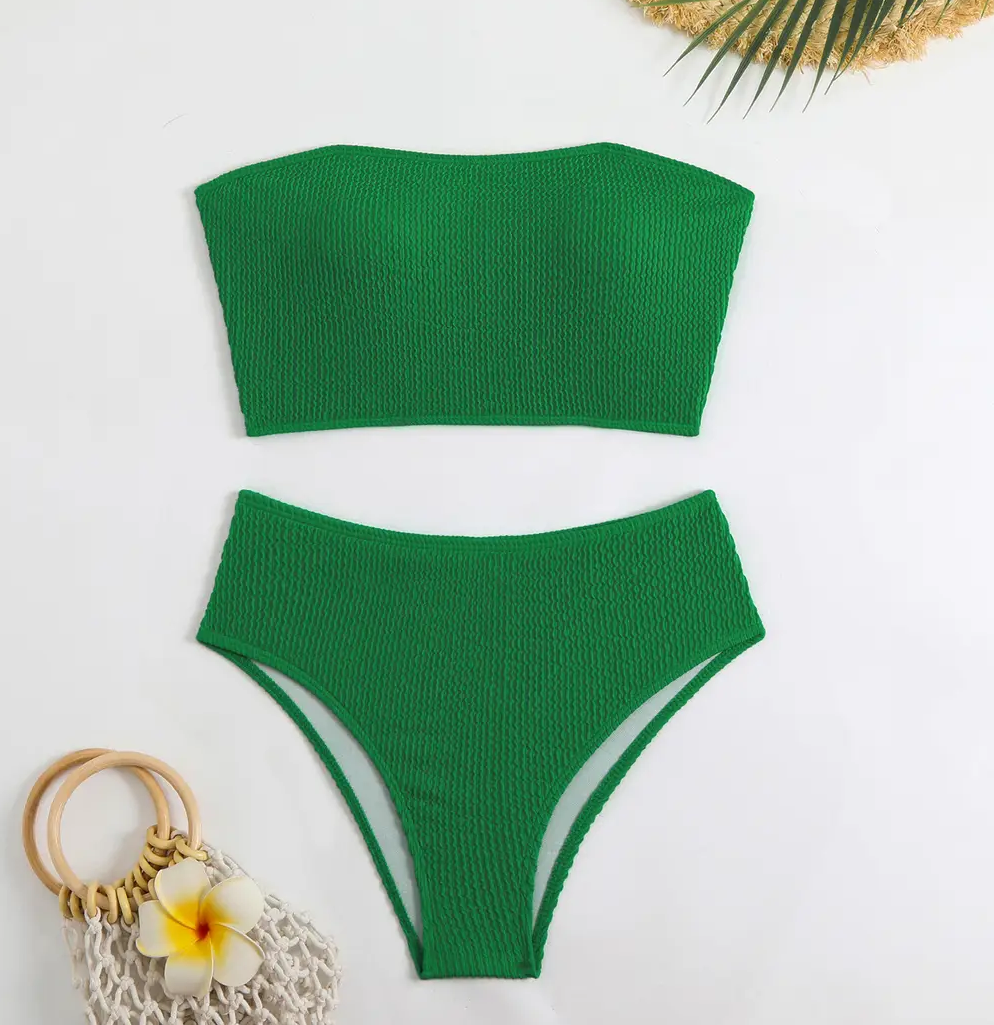 Bandeau Bikini Green