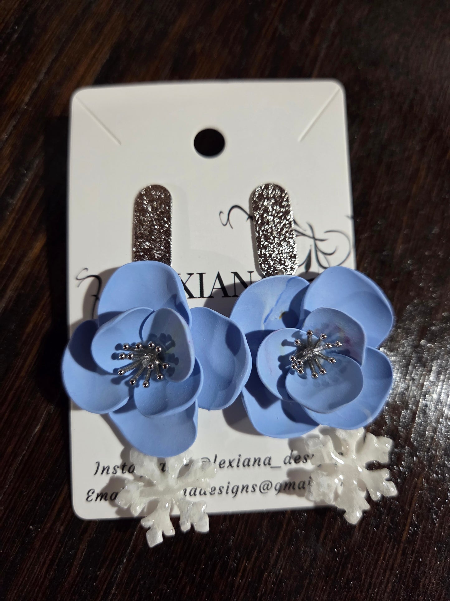 Blue Flower Snowflake