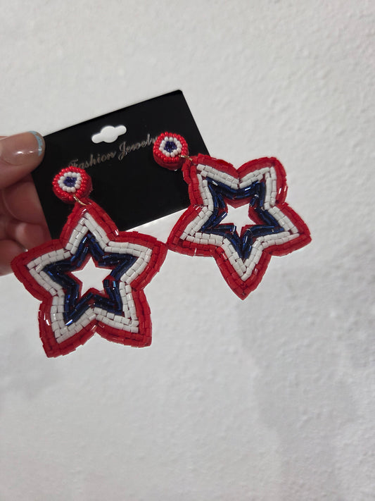Patriotic Star Dangle