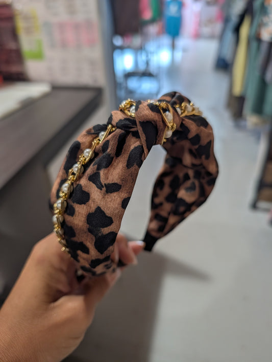 Leopard Chain Headband