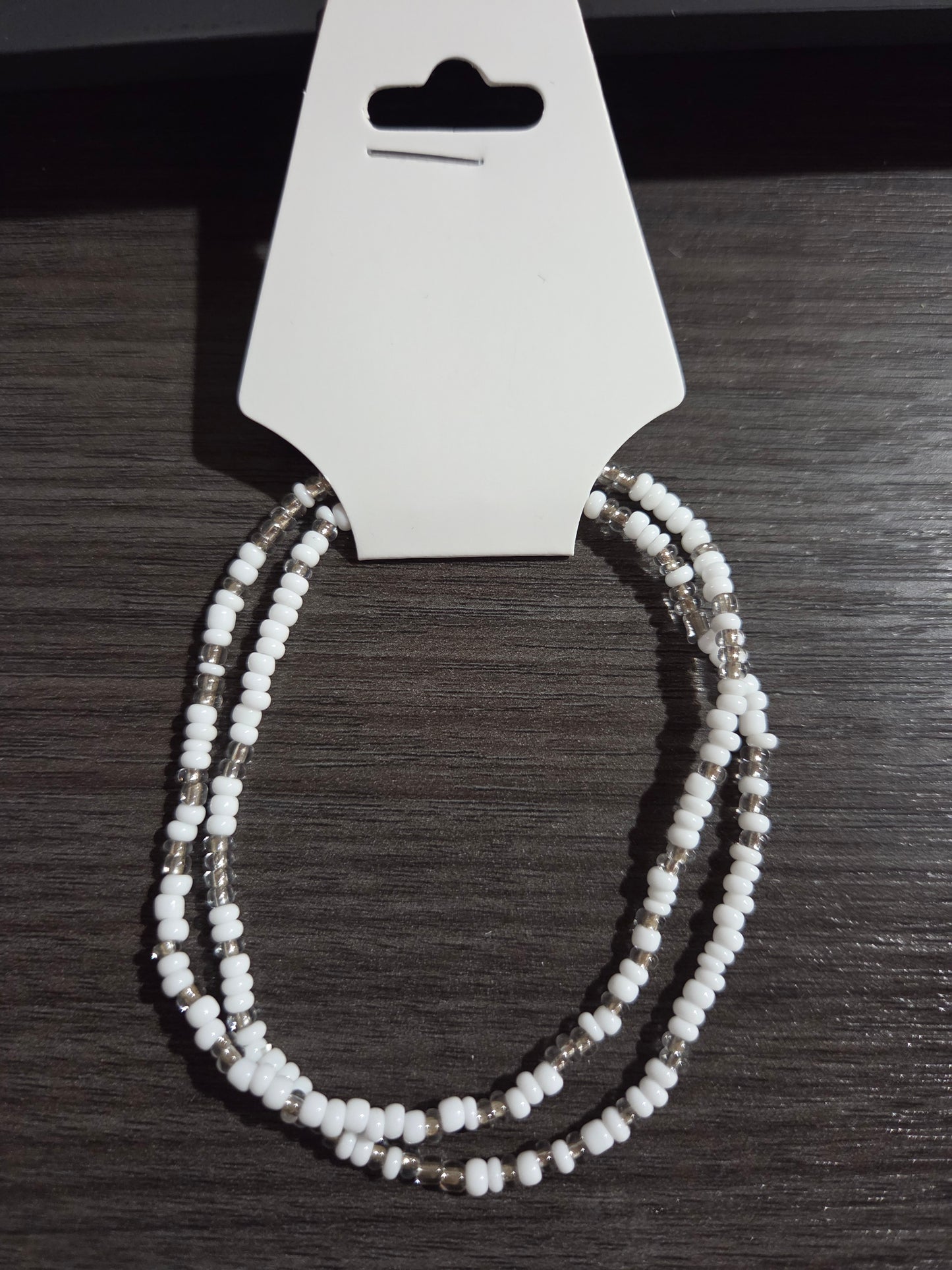 White/Silver Anklet