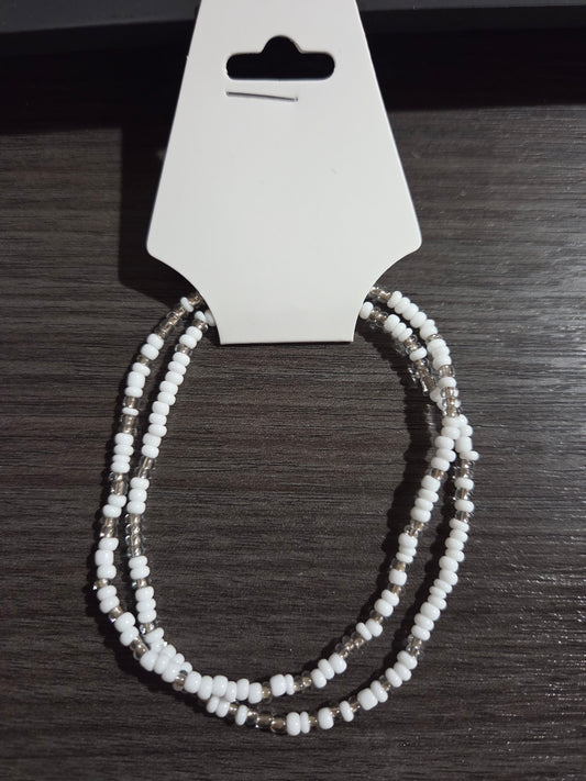 White/Silver Anklet