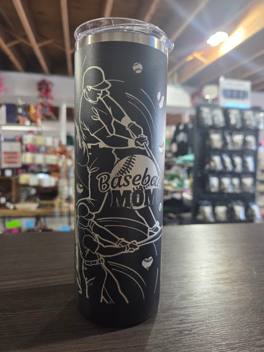 Baseball MOM Tumbler
